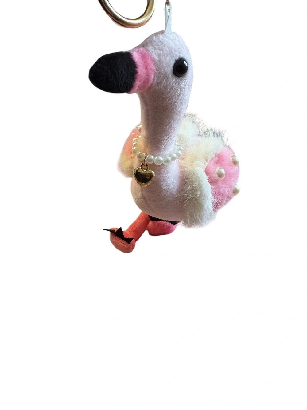 Natasha flamingo plush pink bag charm/keychain- adorable TikTok viral bag charm